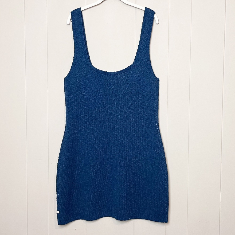 Anthropologie Sleeveless Scoop Neck Icon Mini Sweater Dress XL Knit Sailboat - Picture 8 of 13